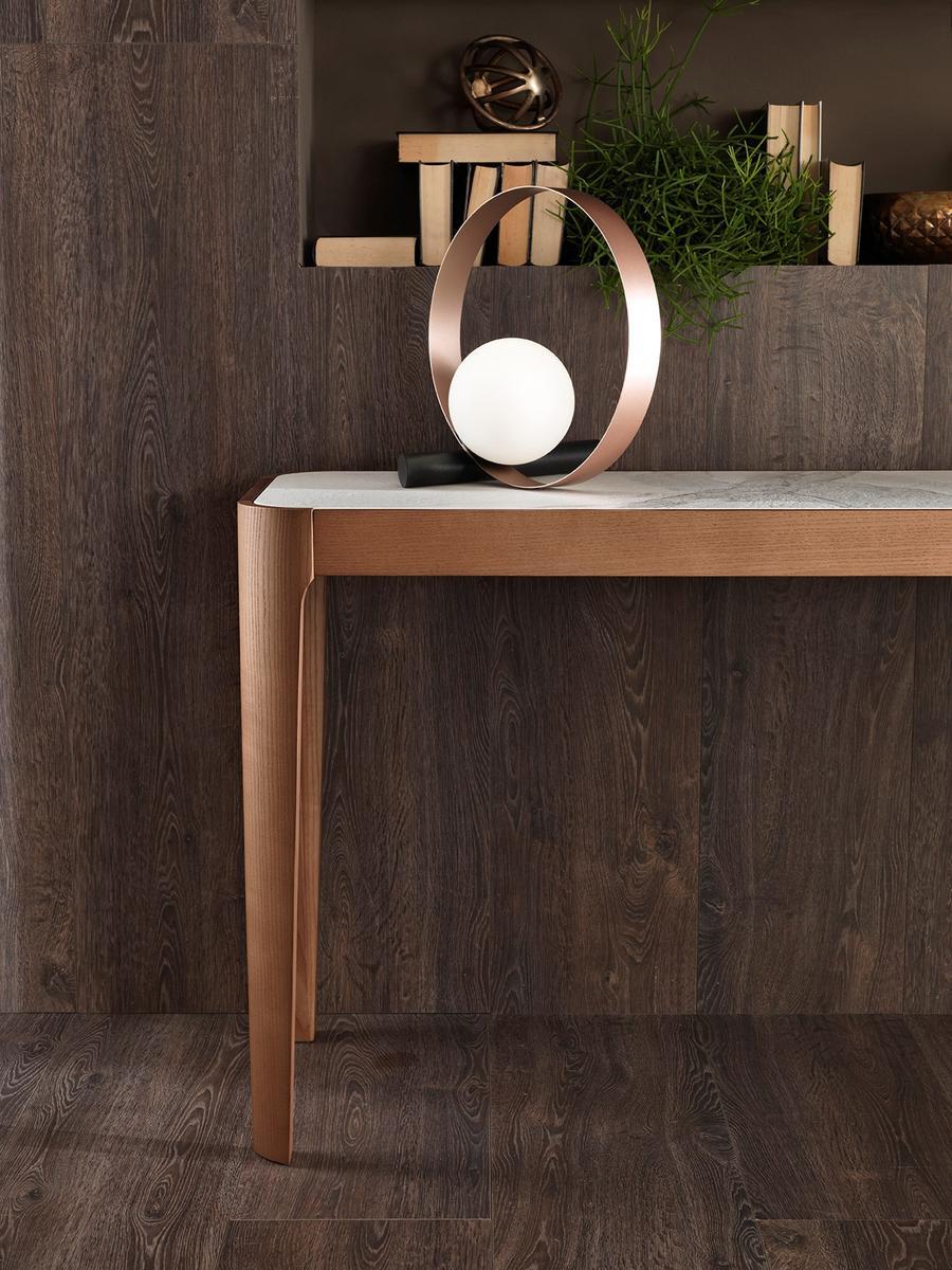 CROSS Rectangular wooden console table
