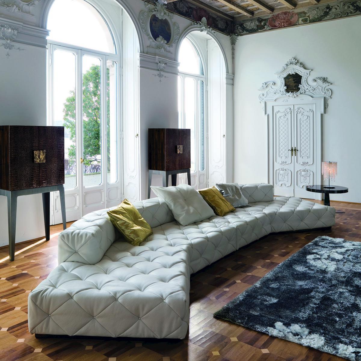 MUST Corner velvet sofa