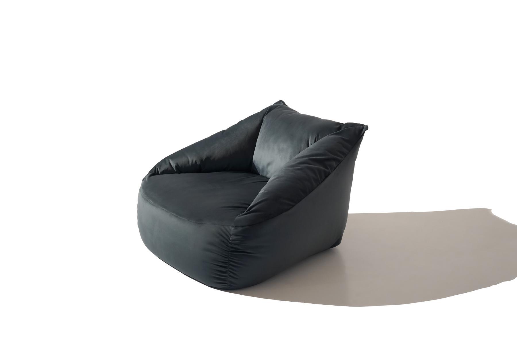 BOTERO Fabric bean bag with armrests