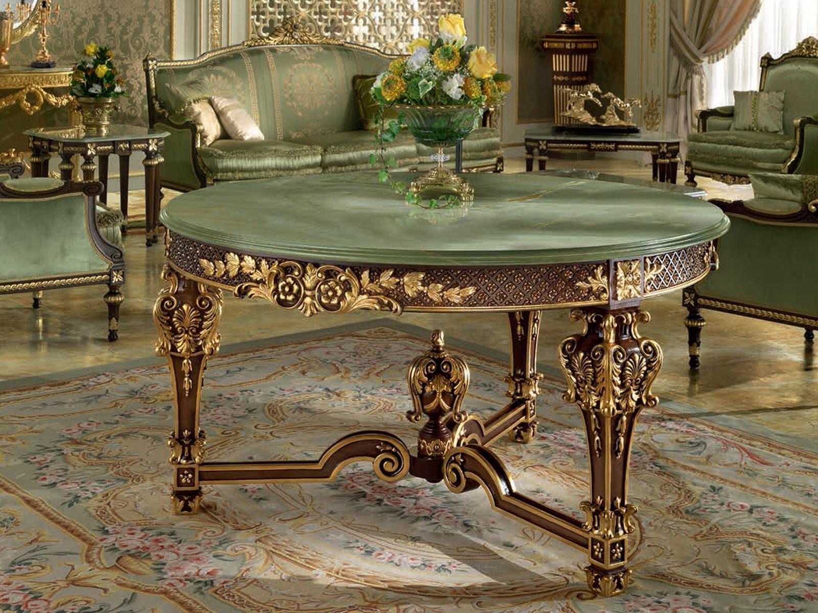 14101 Round marble table