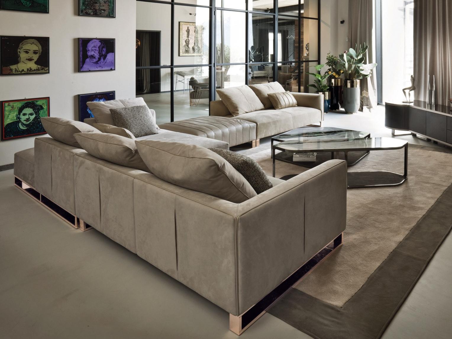 TILES Octagonal glass coffee table