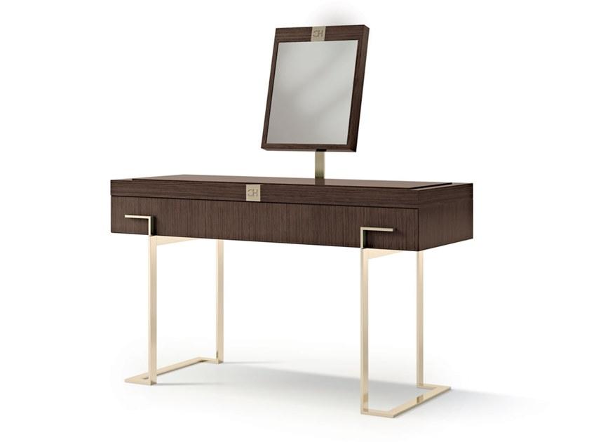 7927 Wooden dressing table with drawer and mirror