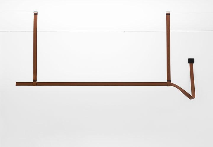 BELT LED tanned leather pendant lamp