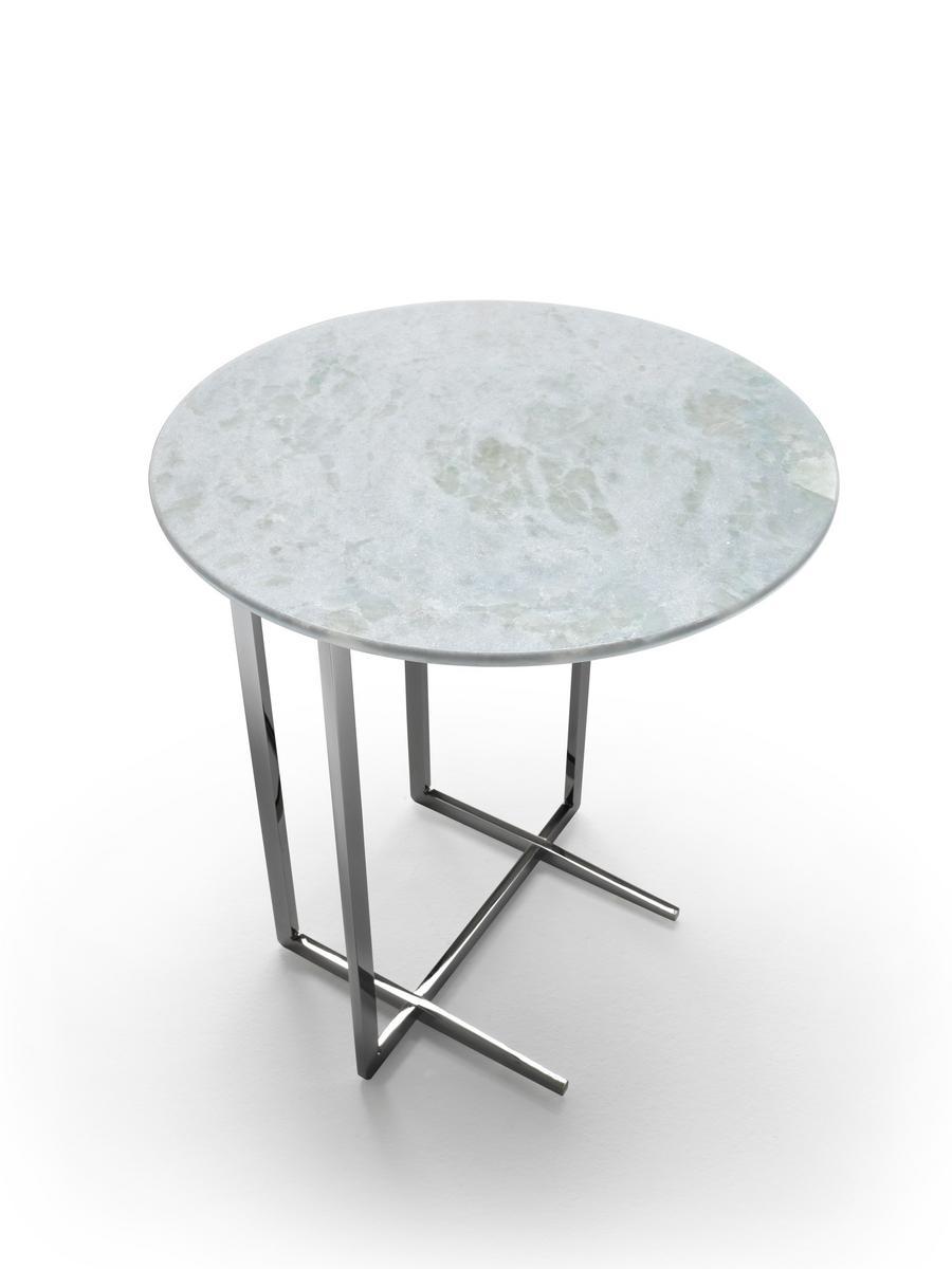 MARMADUKE Round marble side table