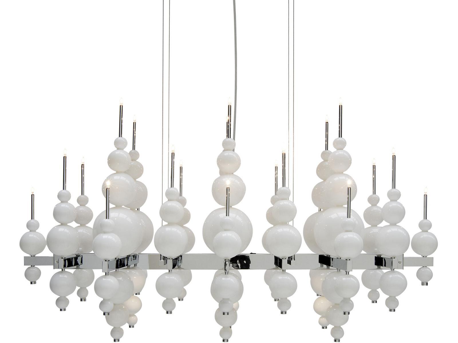 TEARS FROM MOON H22+3 Direct-indirect light glass pendant lamp