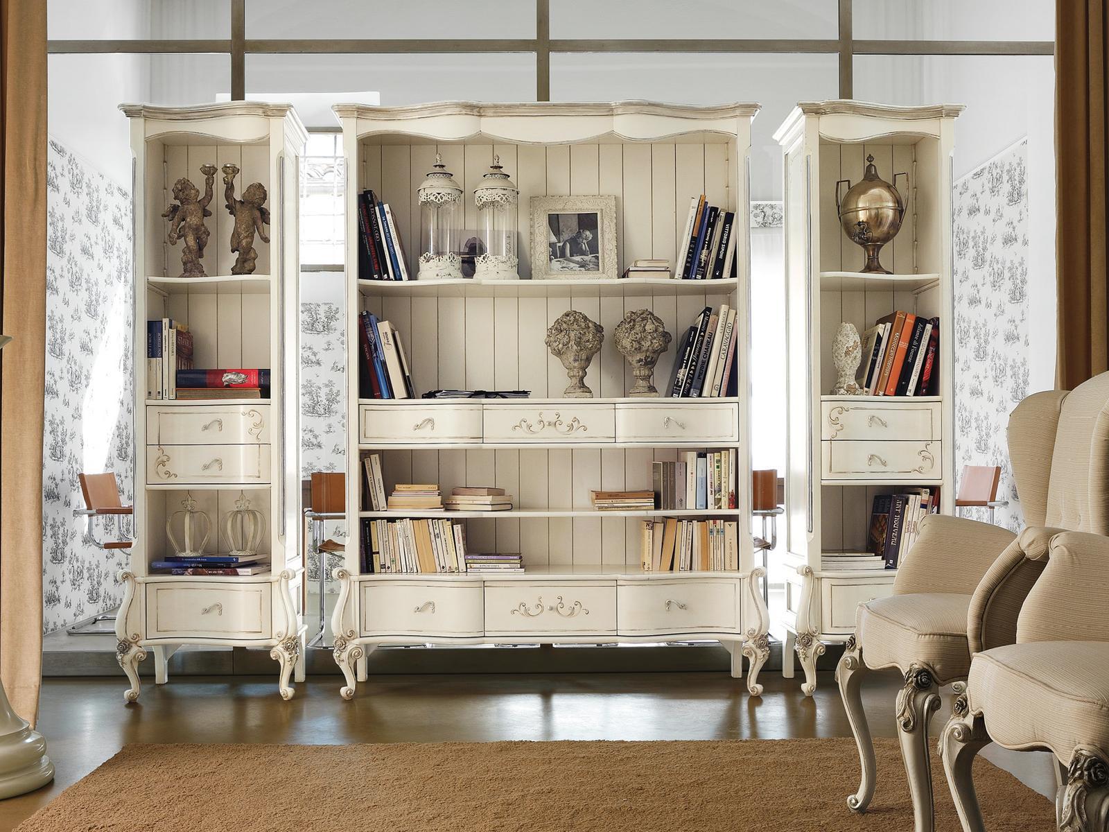 CAPRI Open bookcase with drawers