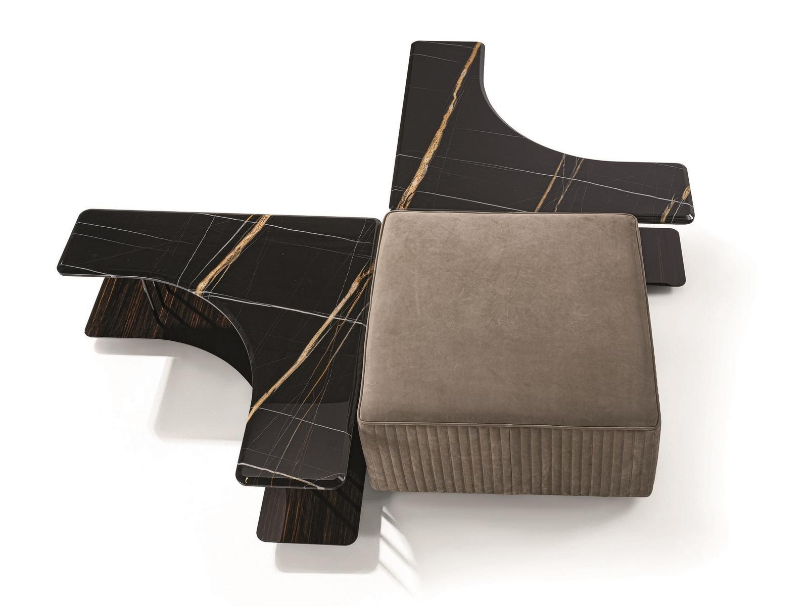 SATURN Square metal coffee table