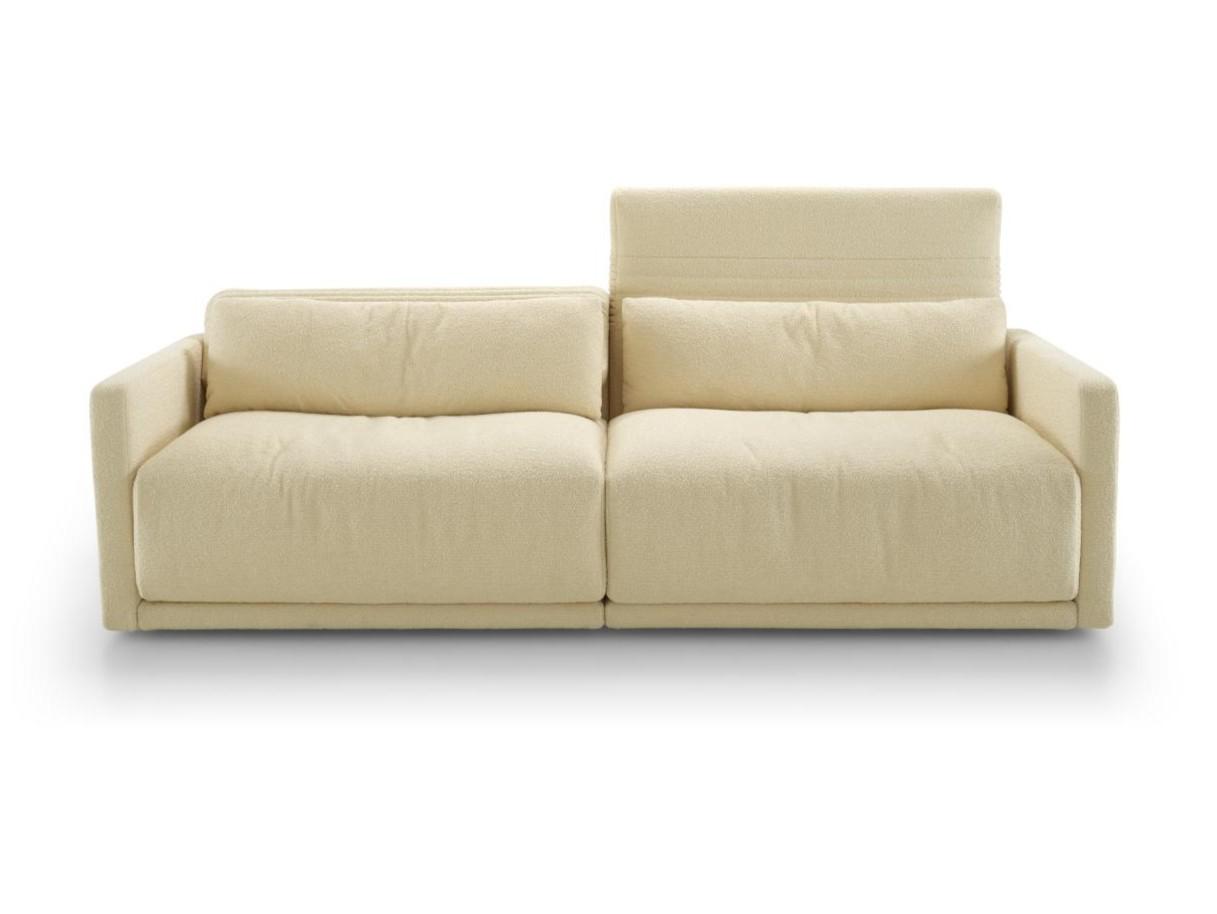 GRAND ANGLE Modular fabric sofa with headrest