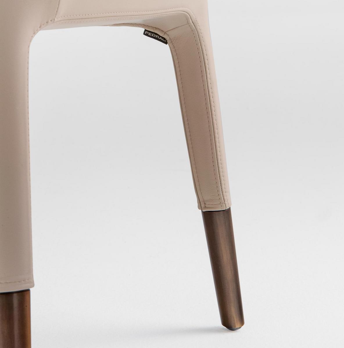 ESTER 691 Upholstered leather restaurant chair