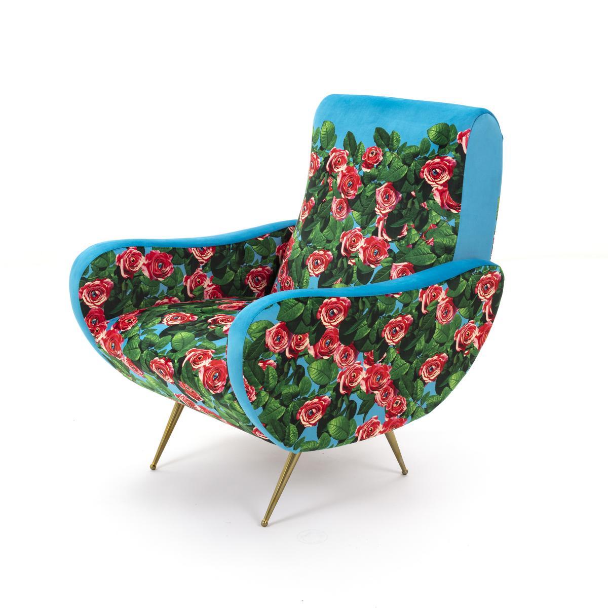 ROSES Fabric armchair with armrests
