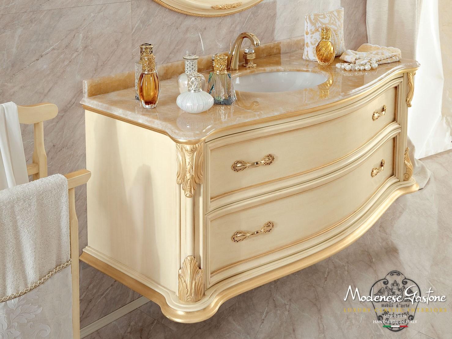 13699 Wall-mounted vanity unit with doors with drawers