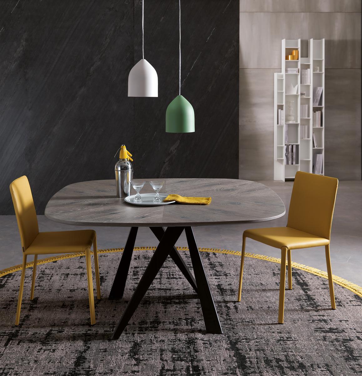 BOMBO Oval crystal living room table