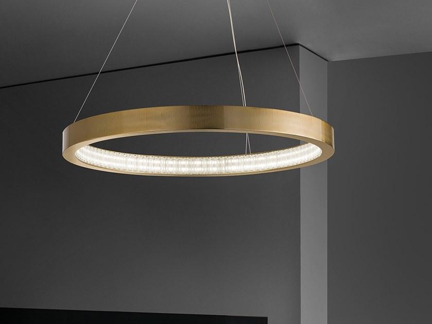 LIBE ROUND S60 LED oak pendant lamp