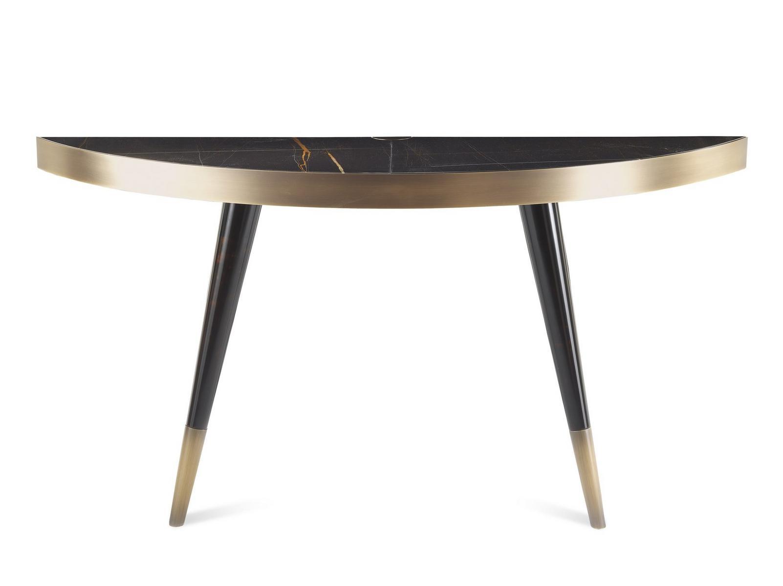 MAYFAIR Demilune marble console table
