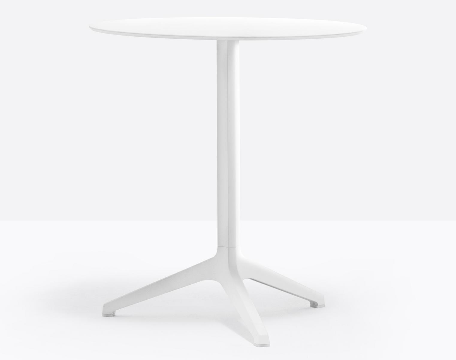 YPSILON 4790 Drop-leaf stackable aluminium table