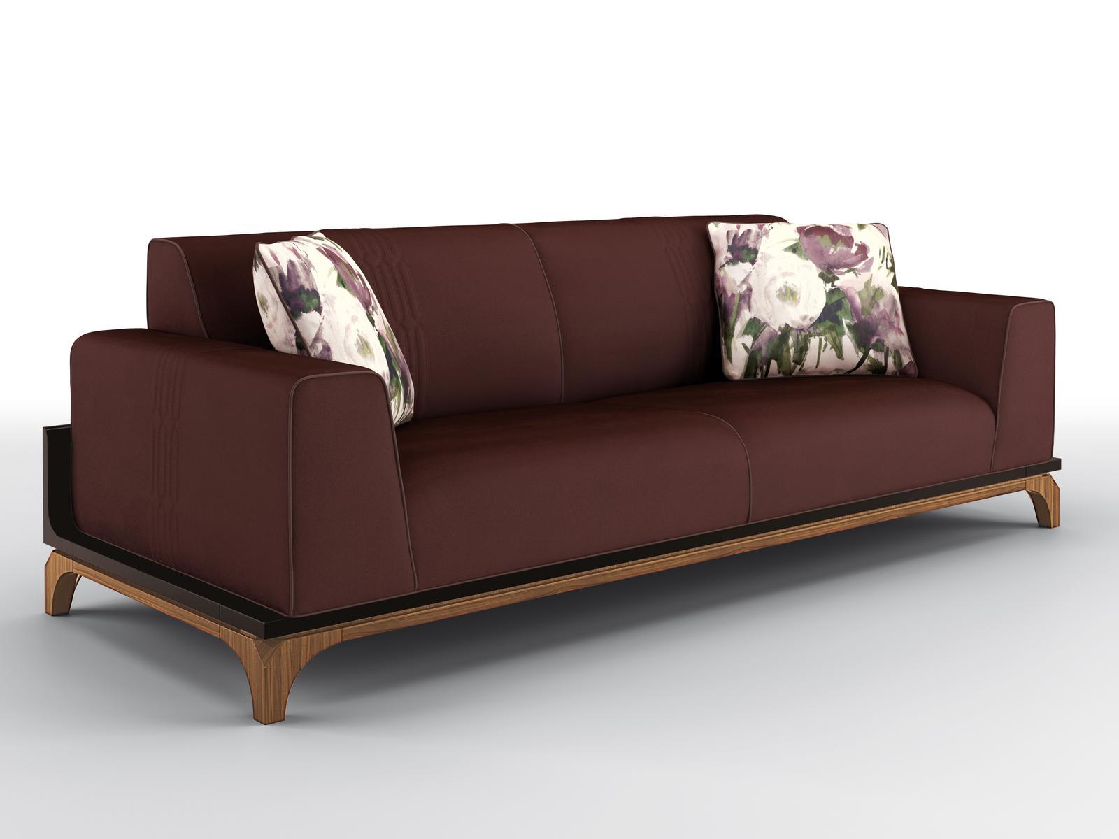 HARMONY 3 seater velvet sofa