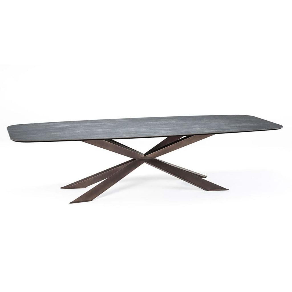 SPYDER KERAMIK Oval metal table
