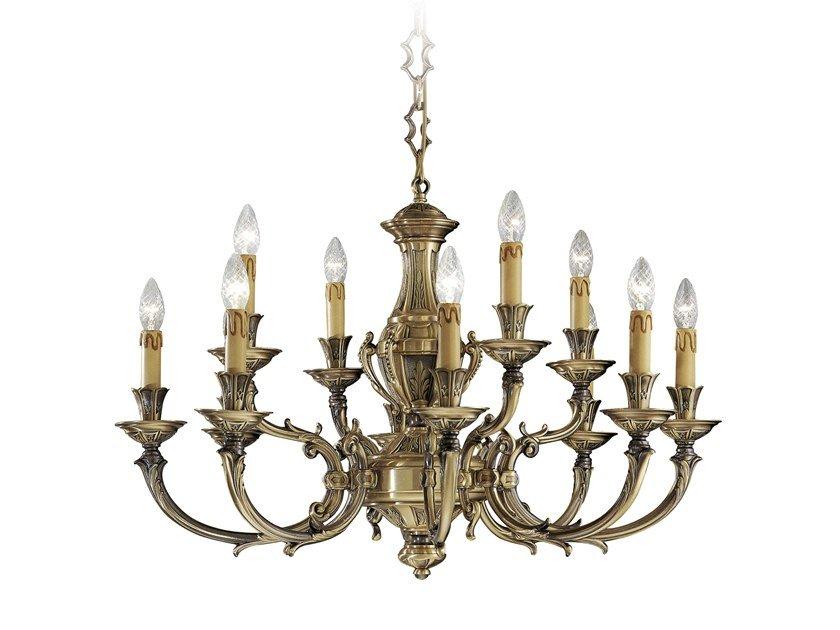 WINDSOR 888/8+4 Antique Brass chandelier