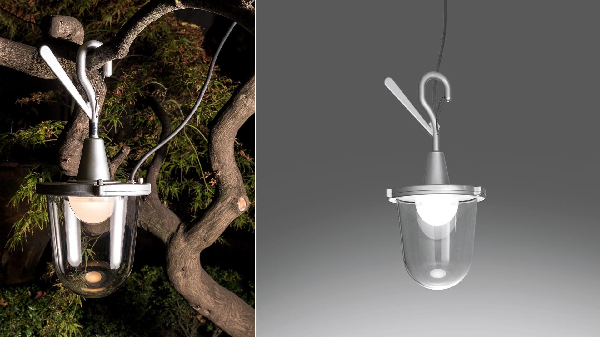 TOLOMEO LAMPIONE OUTDOOR HOOK LED aluminium outdoor pendant lamp