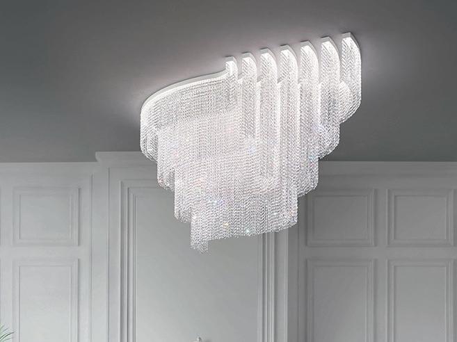 GALASSIA R2 SNG LED crystal ceiling lamp with dimmer GALASSIA R2 SNG LED crystal ceiling lamp with dimmer