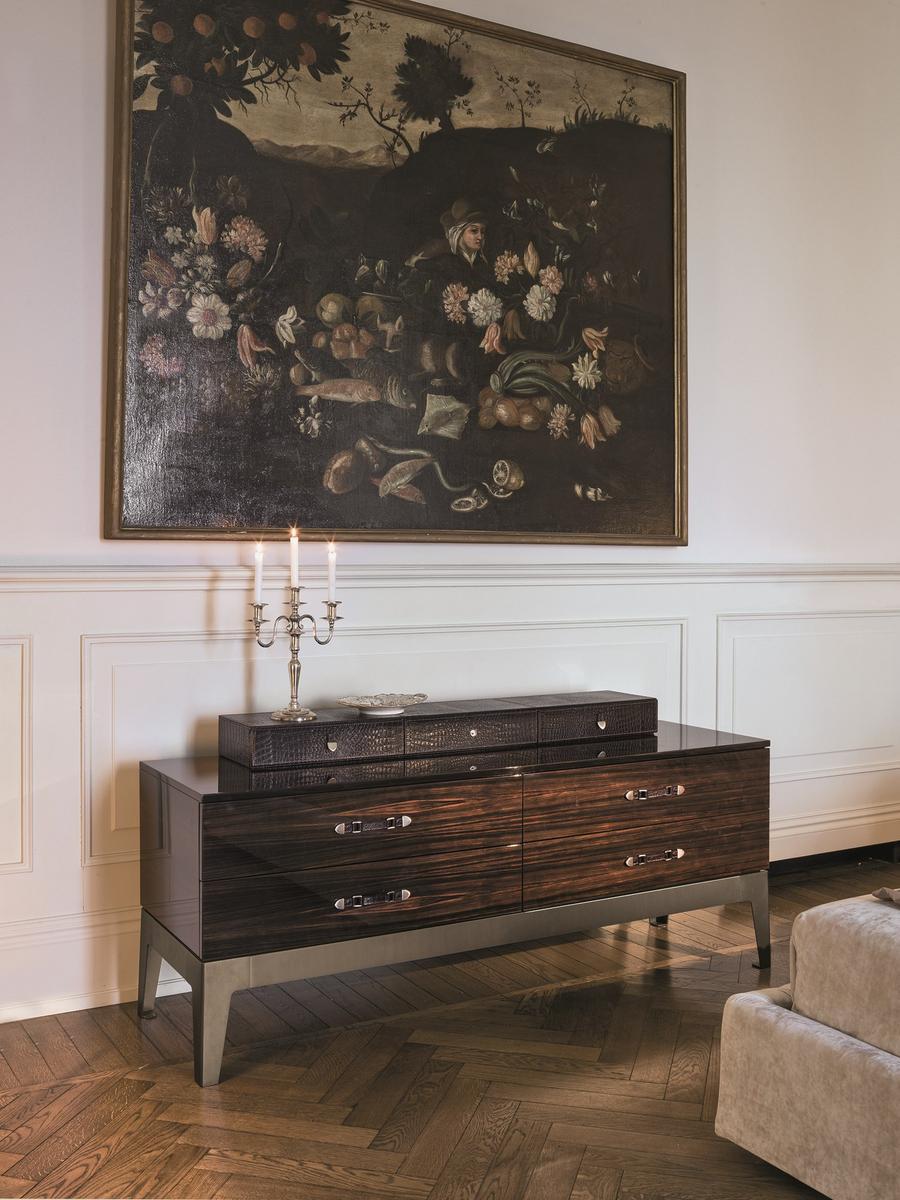 MONSIEUR Rectangular veneer chest of drawers
