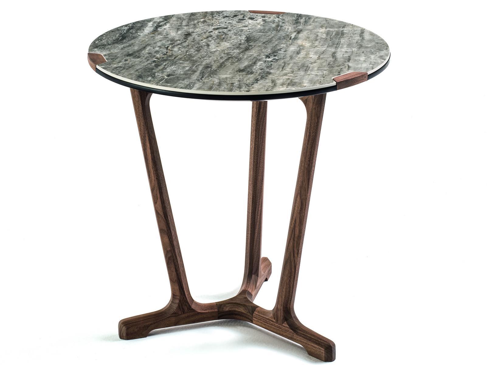 ARJA Round porcelain stoneware high side table