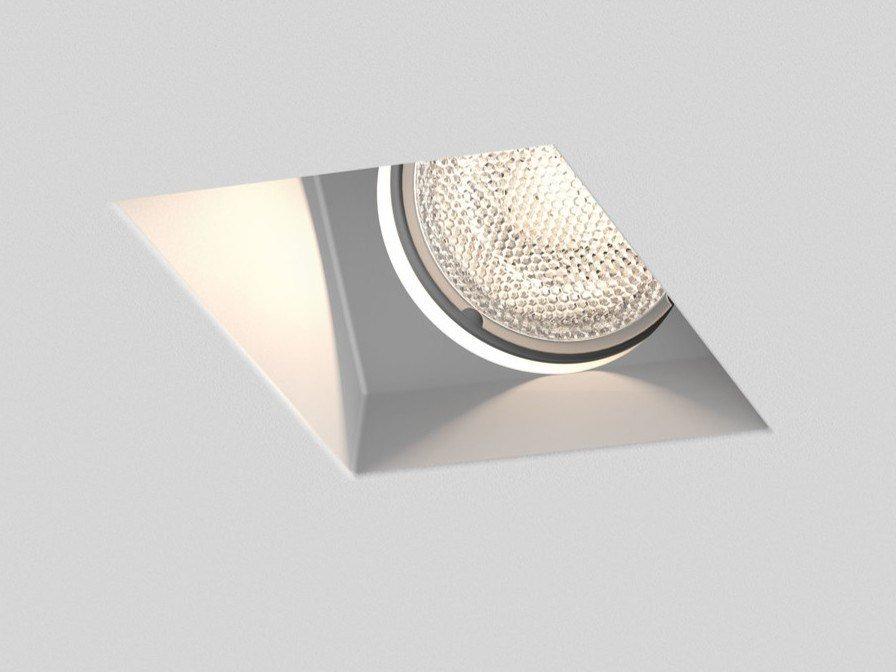 BLANCO 45 LED recessed plaster spotlight with dimmer