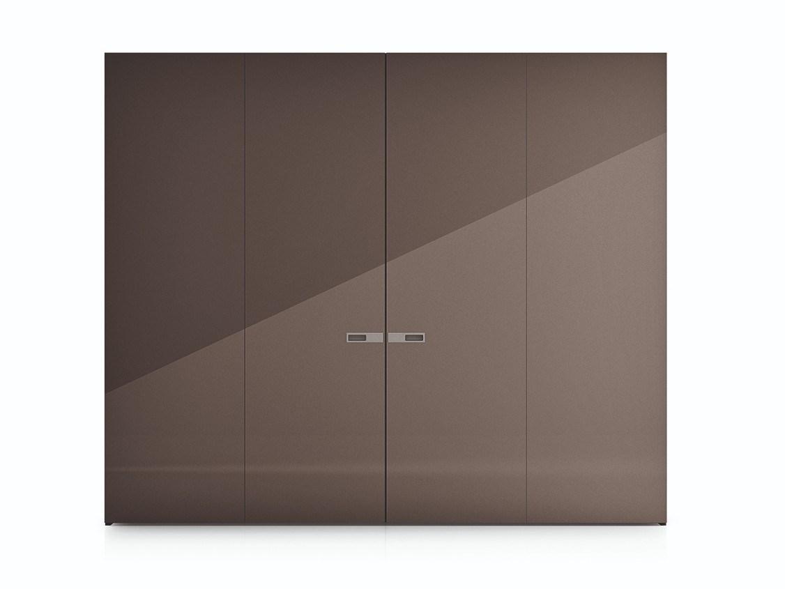 ICONA Lacquered wooden wardrobe with sliding doors