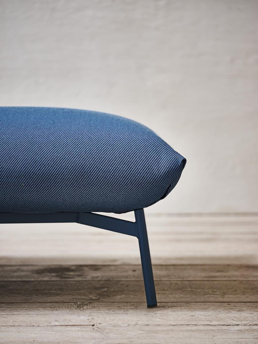 AREA B1 M TS Upholstered rectangular fabric pouf