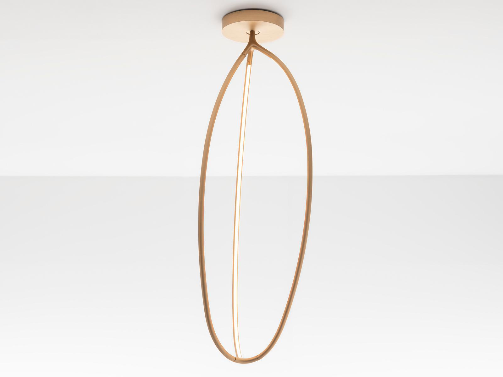 ARRIVAL Aluminium and silicone ceiling lamp