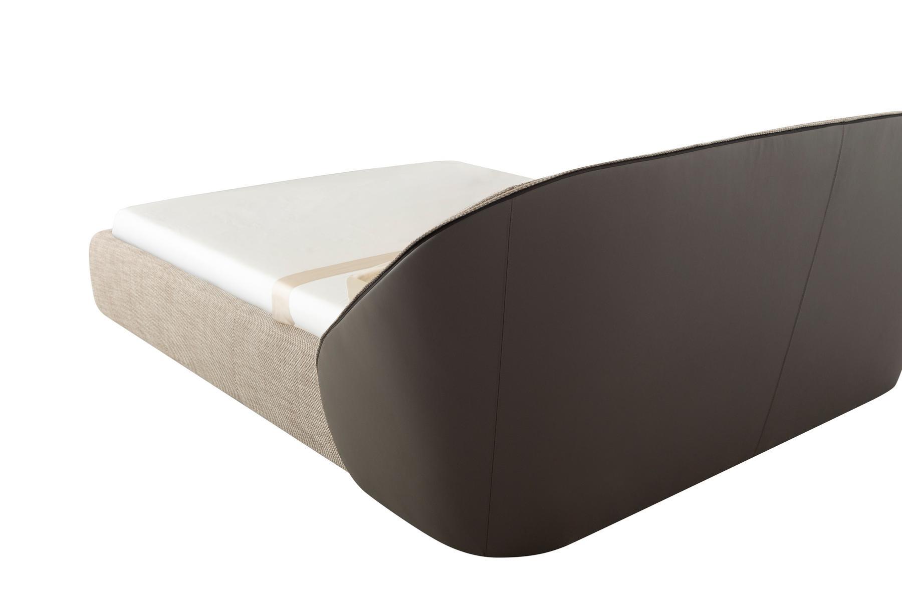 MAMA Double bed with upholstered headboard