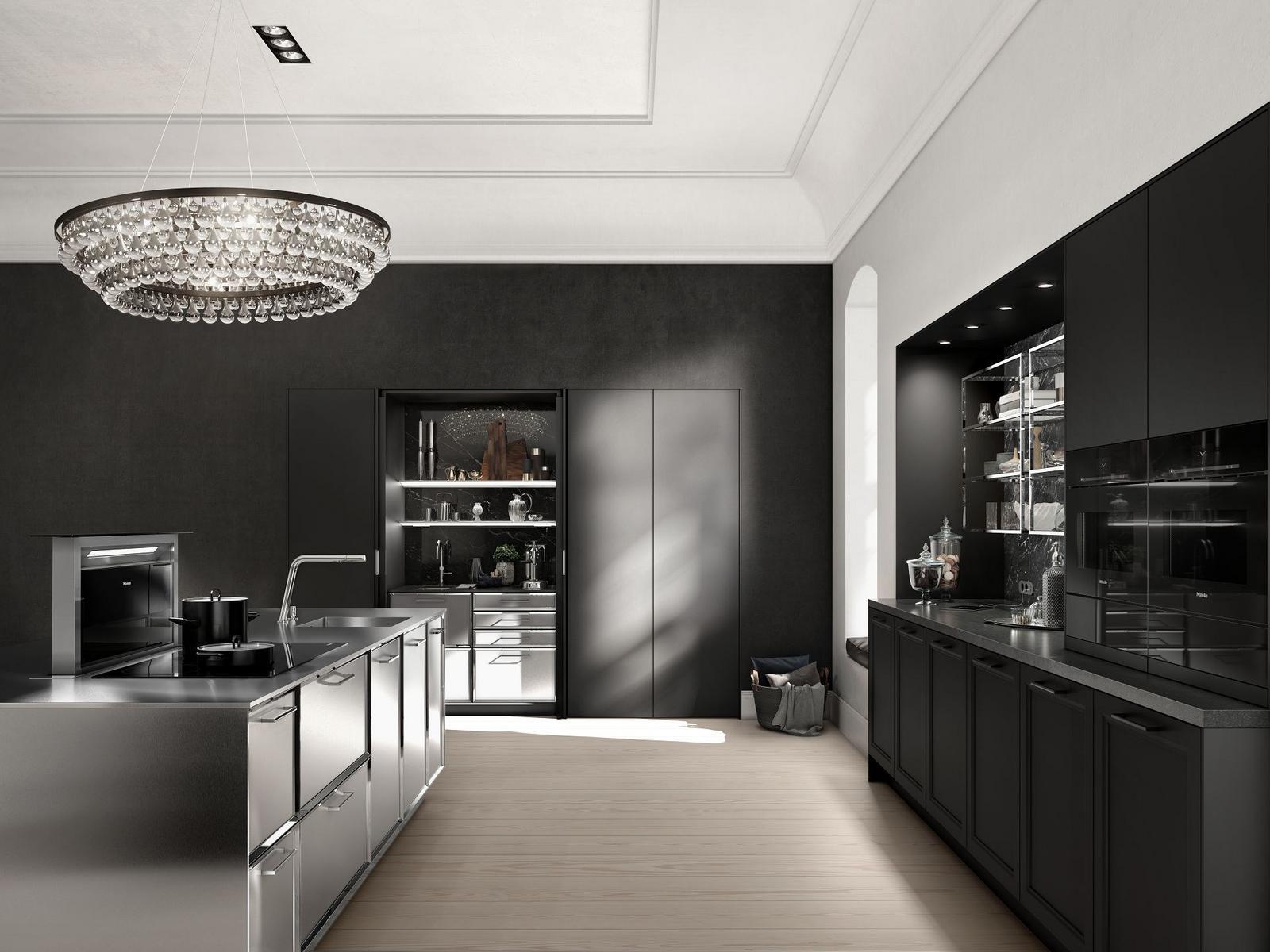 CLASSIC - SE 2002 BA Steel and wood kitchen