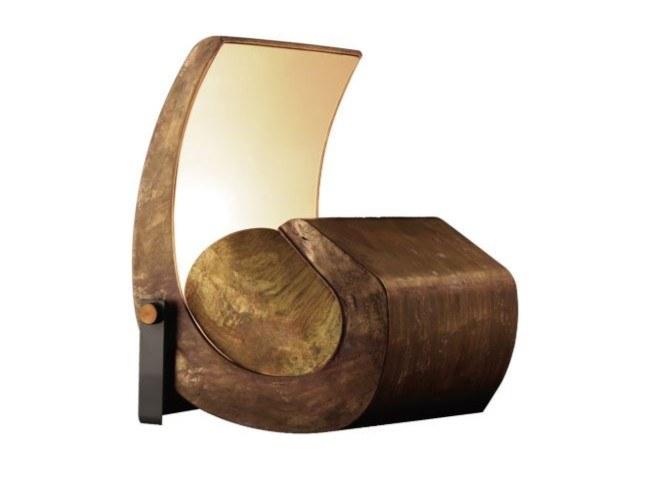 ESCARGOT Indirect light brass floor lamp