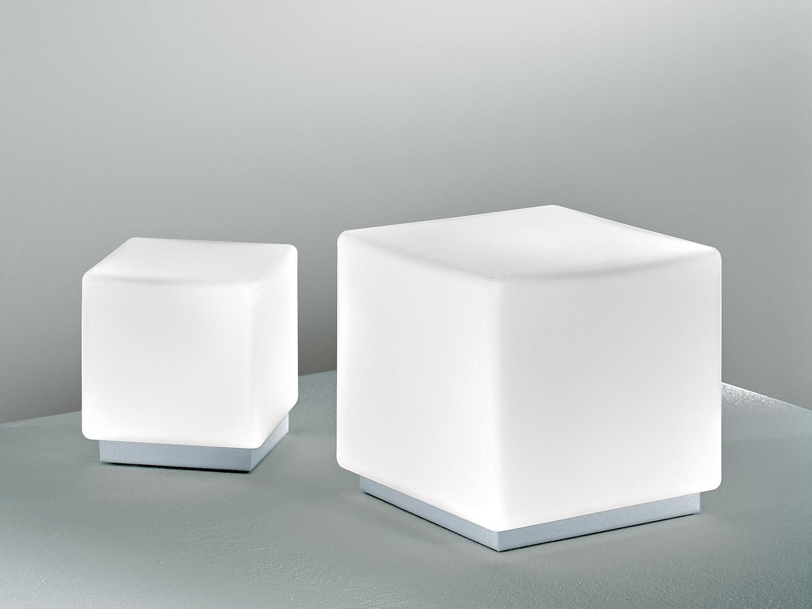CUBI ZERO T LED blown glass table lamp