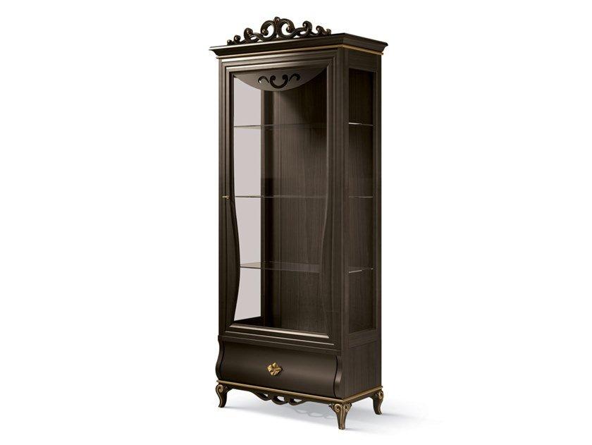 5017 Wood and glass display cabinet