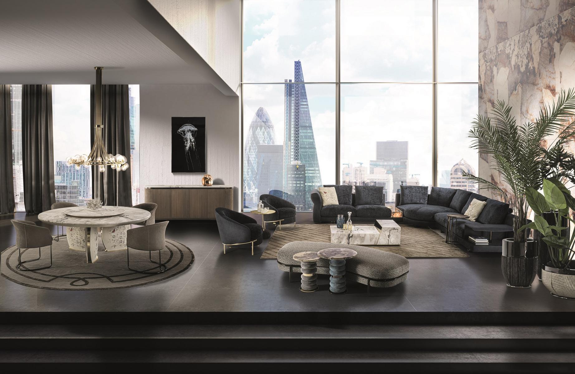 RIVERSIDE Sectional leather sofa