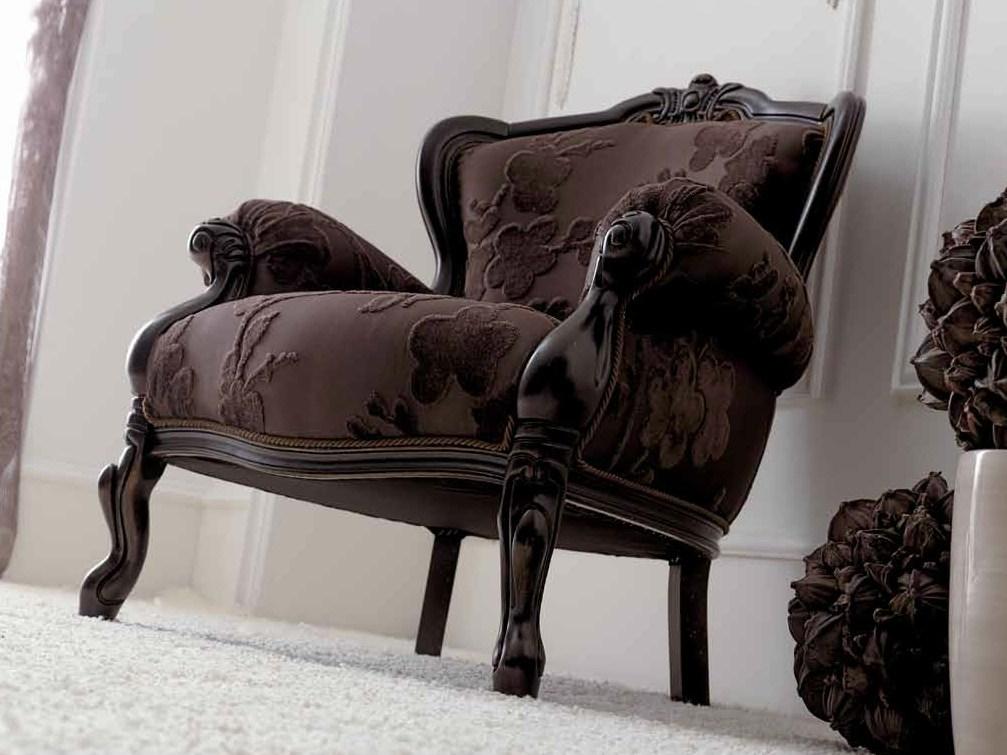 GEMMA Upholstered armchair with armrests