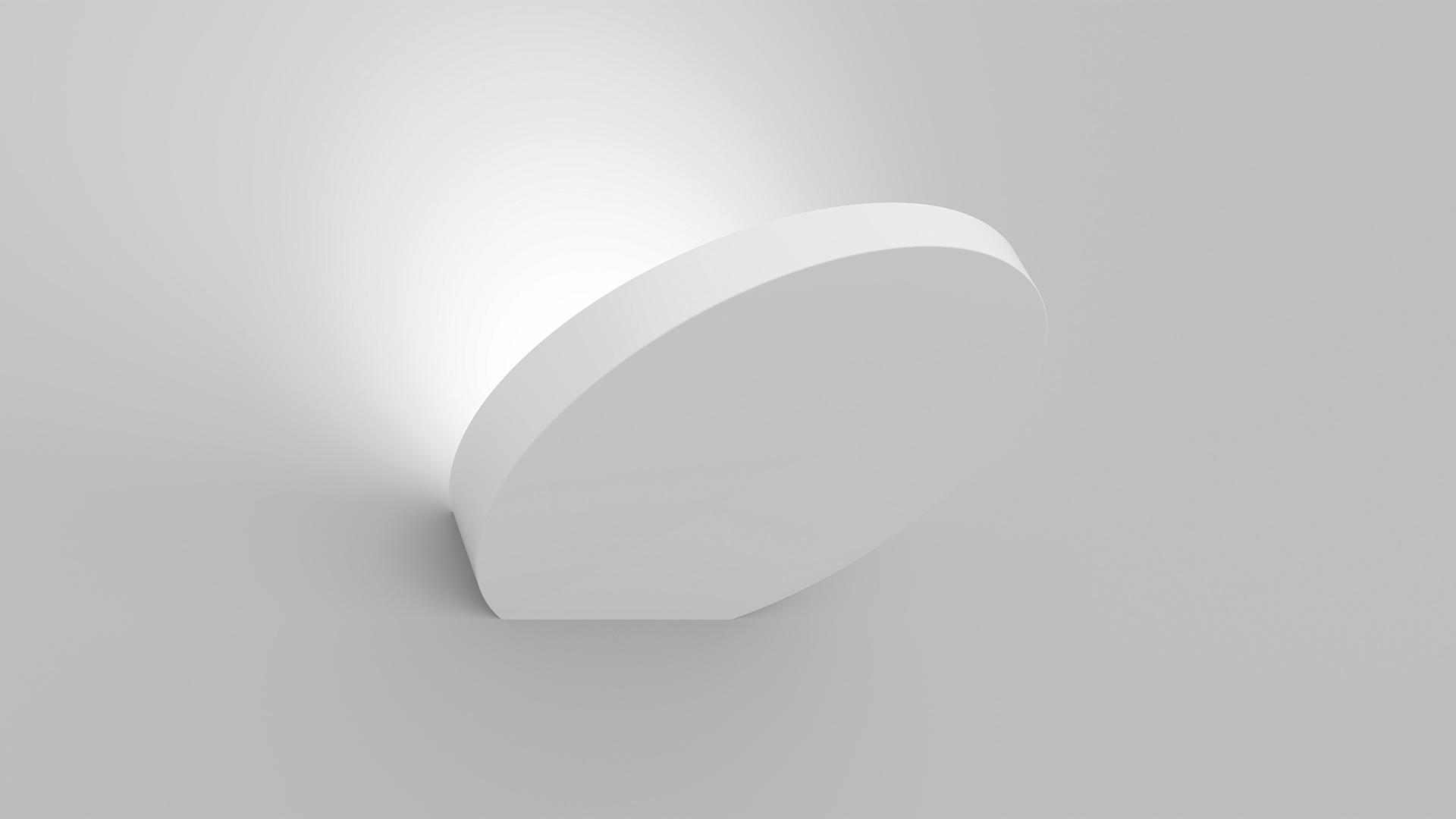 FLAP LED indirect light aluminium wall light