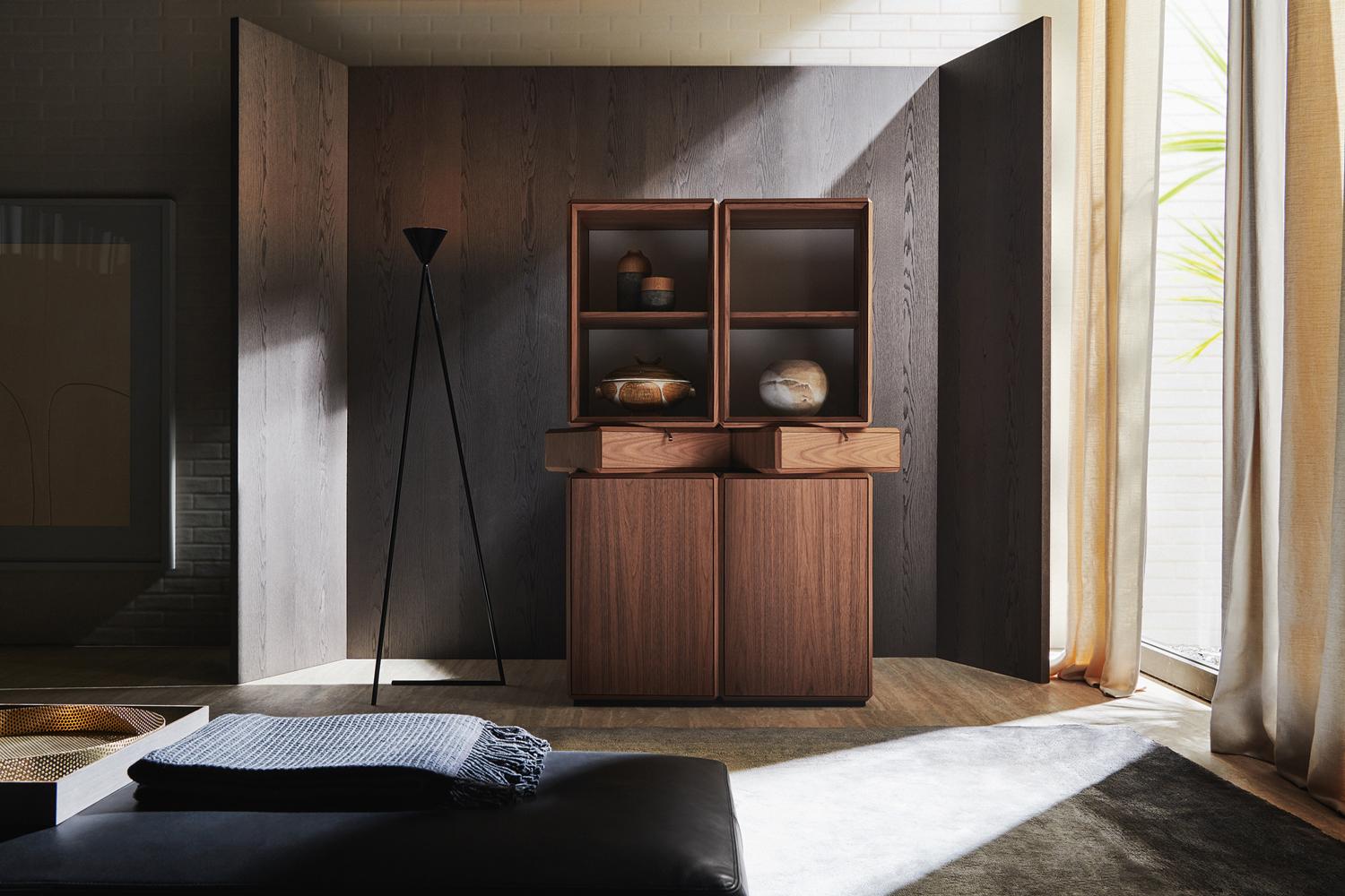 TEOREMA Modular wooden highboard