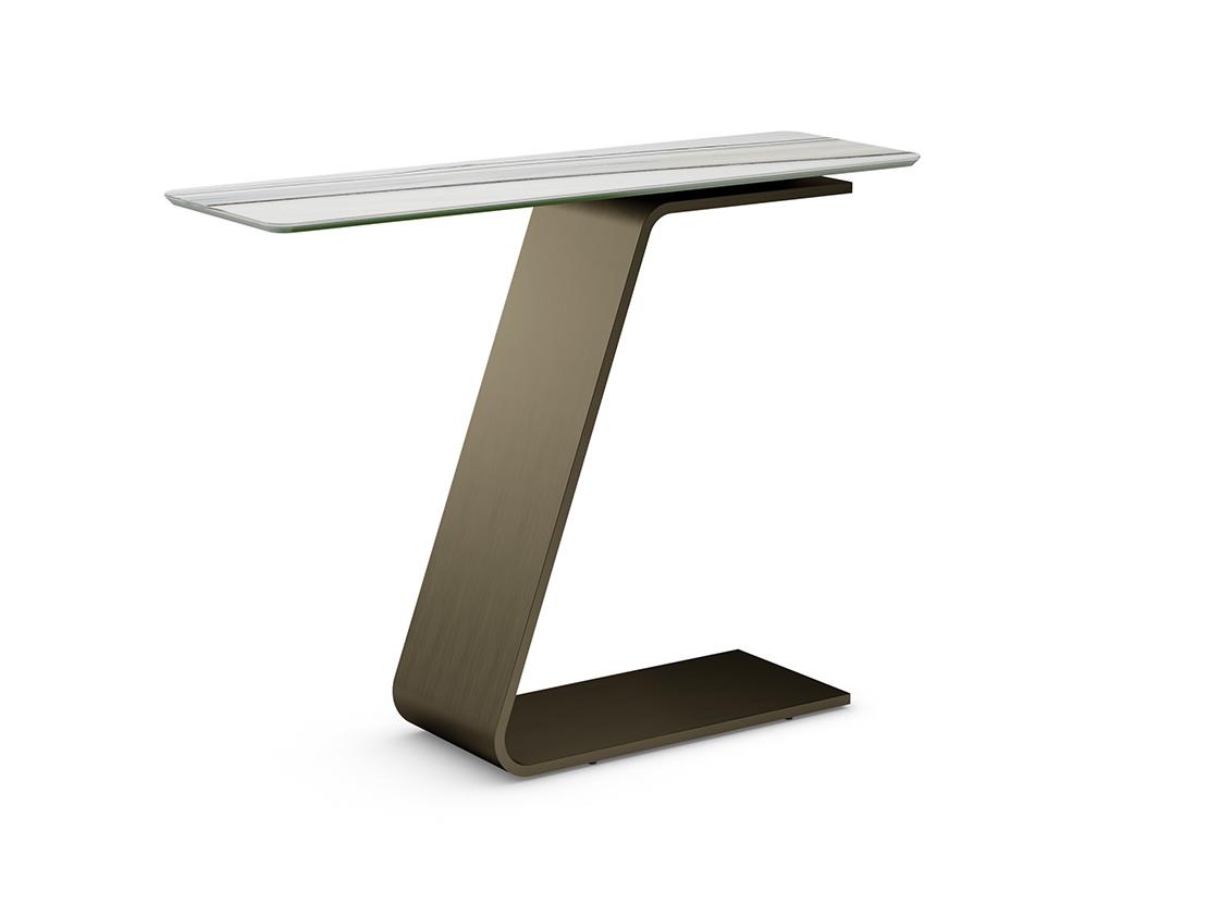 OH Rectangular glass console table
