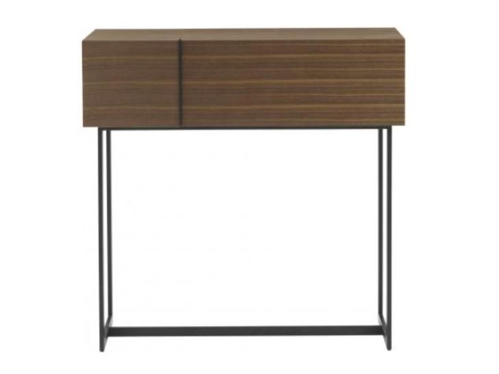 WALL FIGURE Rectangular walnut console table