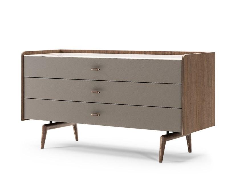 BLUES Wooden chest of drawers