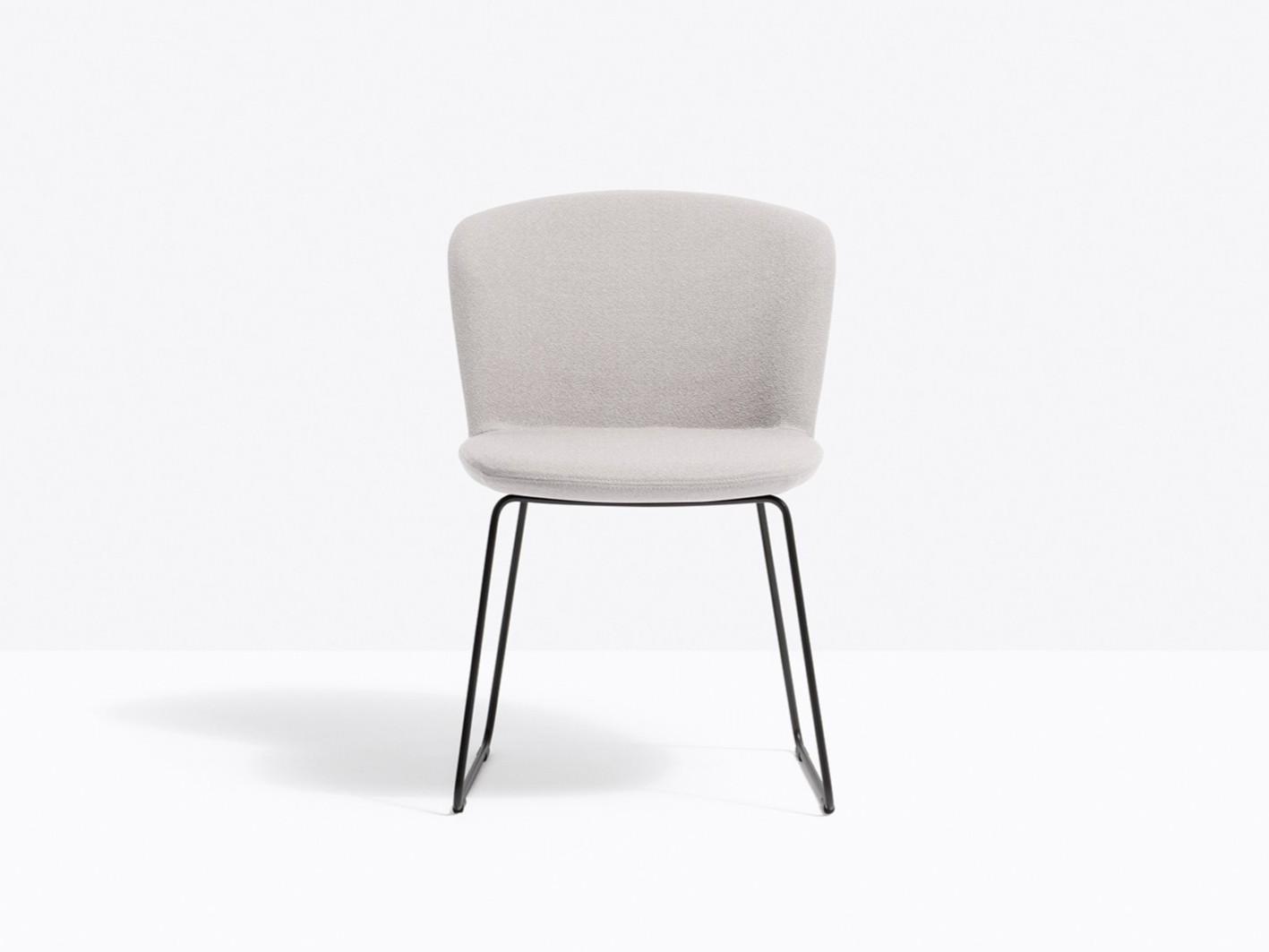 NYM SOFT 2852 Sled base upholstered fabric chair