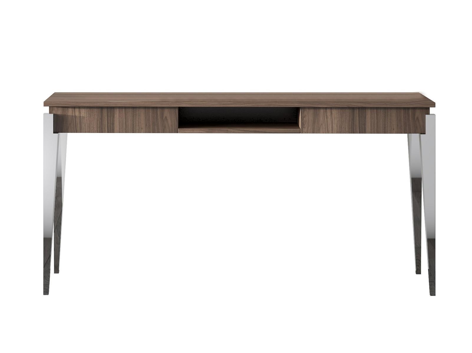 CARISMA Steel and wood console table with drawers
