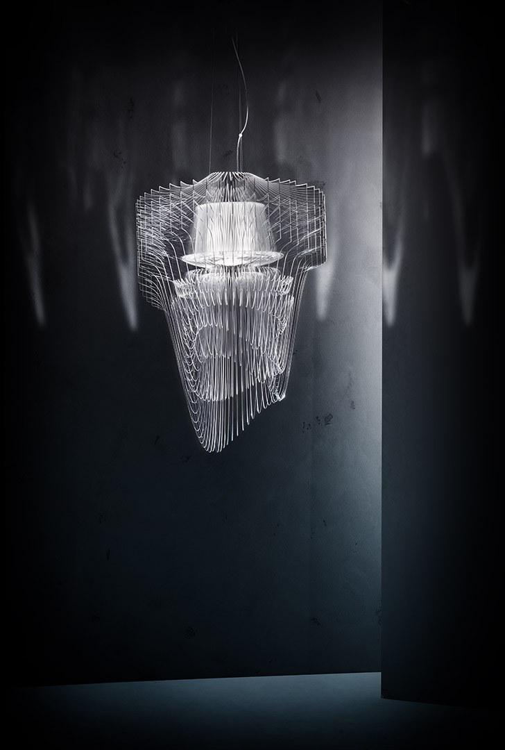 ARIA TRANSPARENT Cristalflex® / Lentiflex® LED pendant lamp