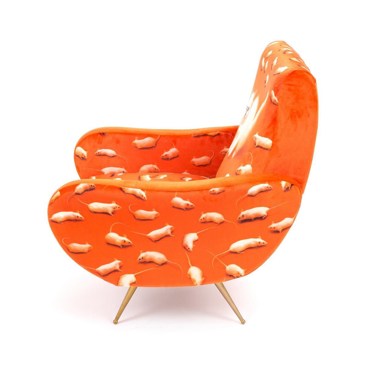 KITTEN Fabric armchair with armrests