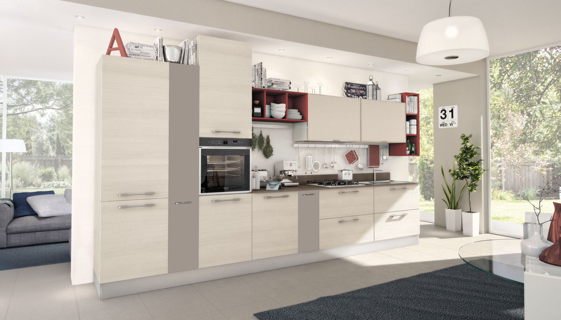 NOEMI Uv lacquered kitchen