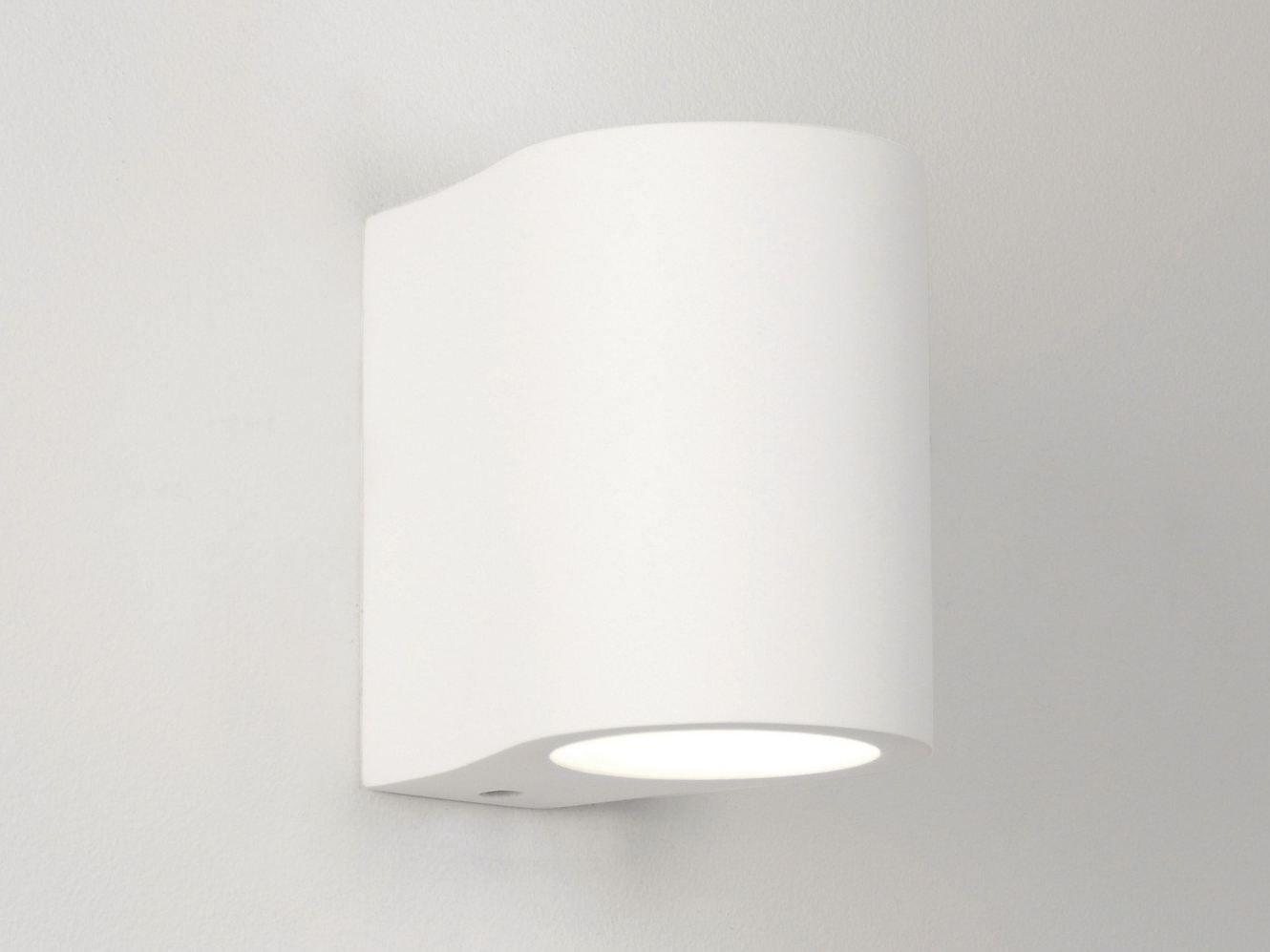 PERO Plaster wall light with dimmer