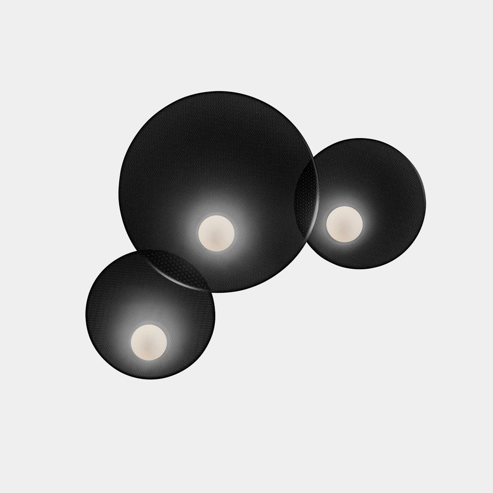 TRIP TRIPLE Aluminium and steel wall light