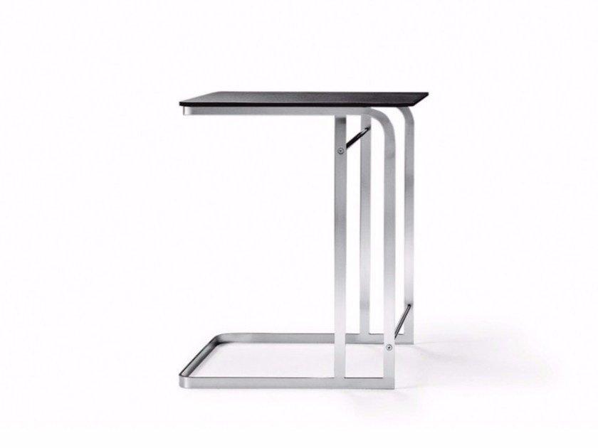 CARLOTTA Square wooden side table